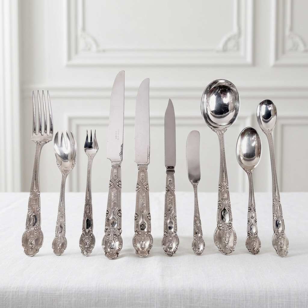 019e3b42-5ebe-7f91-94b0-1115f9a93471 Серебряный сервиз Tiffany Renaissance (156 предметов) — изображение 1