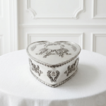 Серебряная шкатулка-сердце 1900 г.