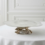 Фруктовница Christofle Anemone 34х9 см посеребрение