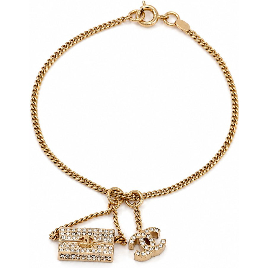 photo_3_2026-07-20_20-29-24 (2) Браслет-шарм CHANEL CC Logos Rhinestone (05A, Gold Tone) — изображение 1