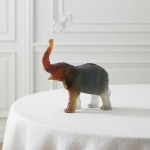 Скульптура Daum Elephant Слон 14*14 см янтарный