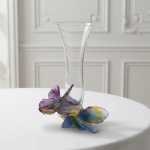 Ваза Daum Pate De Verre Бабочки, 23см